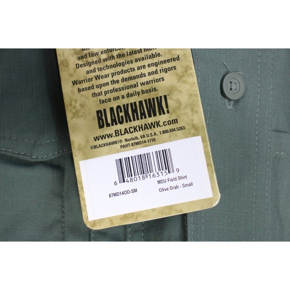 Blackhawk! Mens Small MDU Field Ripstop Button Up Shirt NEW C1216 - Picture 3 of 6